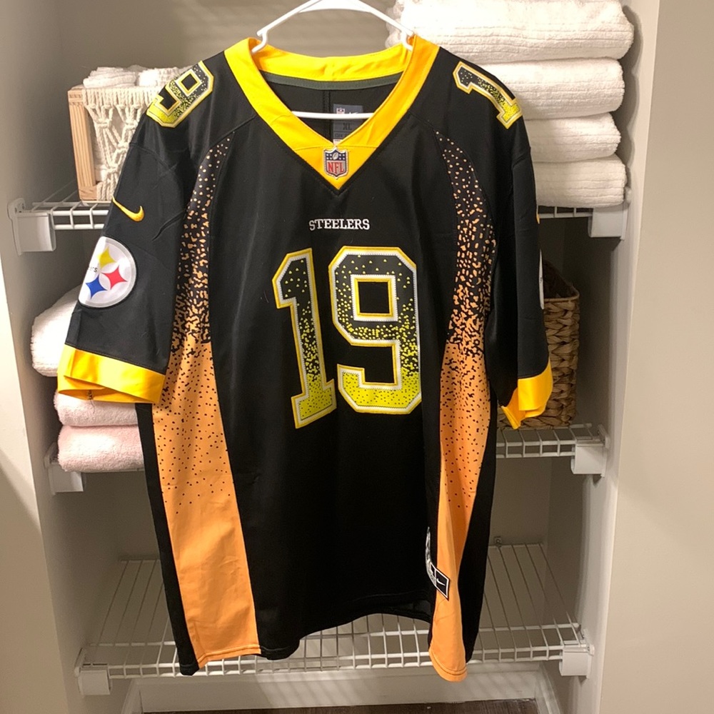 Nike black Steelers juju smith schuster jersey #19
